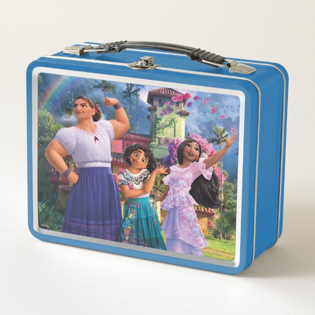 Encanto | Luisa, Mirabel, & Isabela Metal Lunch Box (Front)