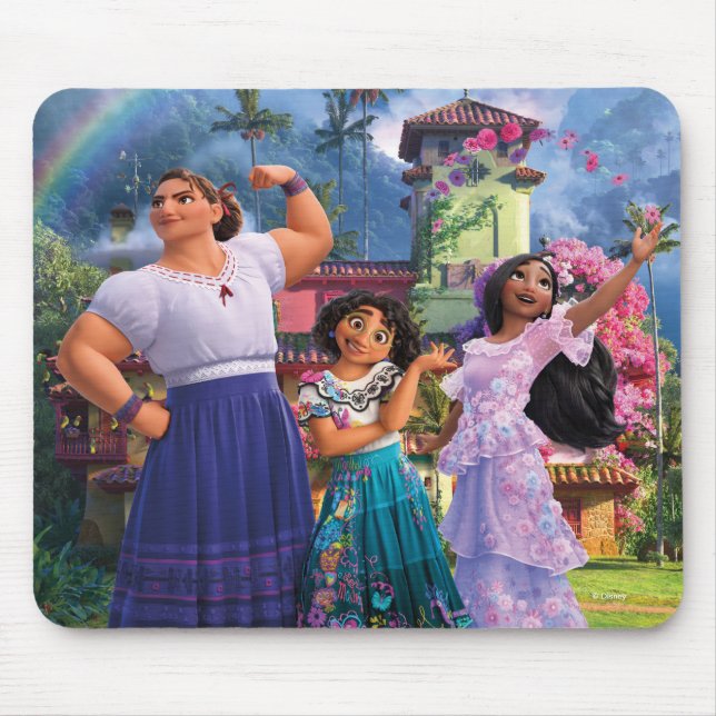 Encanto | Luisa, Mirabel, & Isabela Mouse Pad (Front)