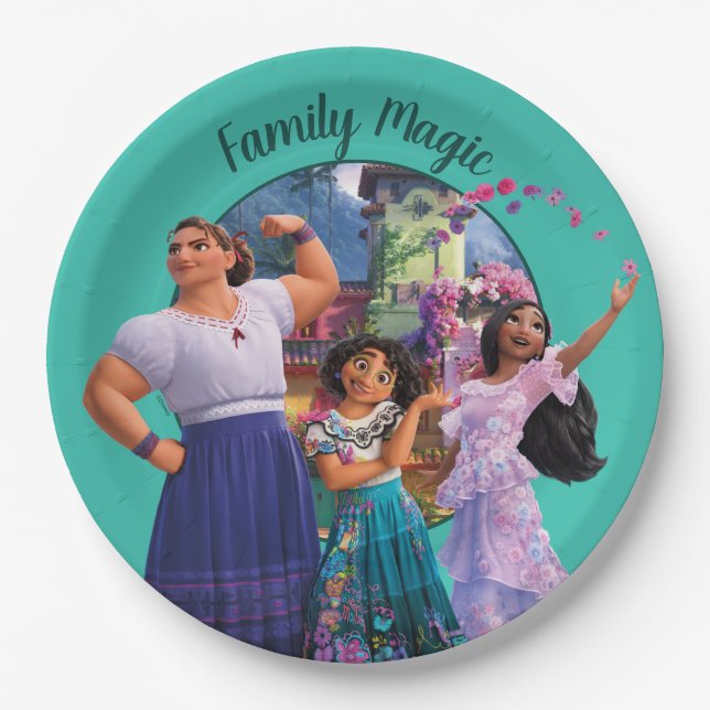 Encanto | Luisa, Mirabel, & Isabela Paper Plates (Front)