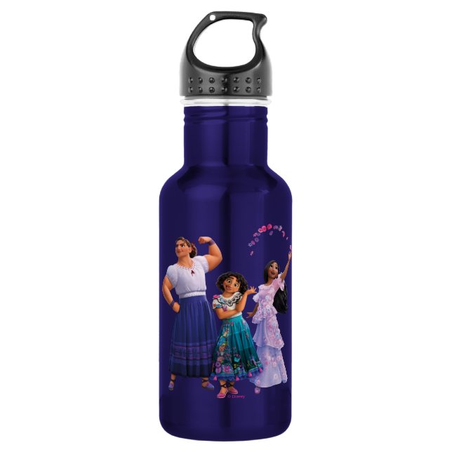 Encanto | Luisa, Mirabel, & Isabela Stainless Steel Water Bottle (Front)