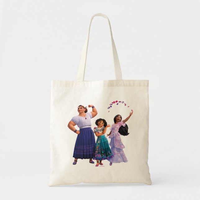 Encanto | Luisa, Mirabel, & Isabela Tote Bag (Front)