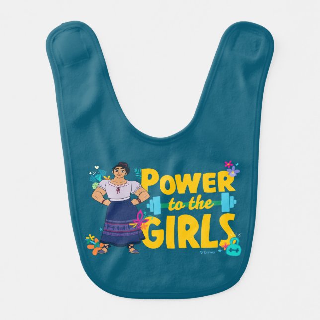 Encanto | Luisa - Power to the Girls Baby Bib (Front)