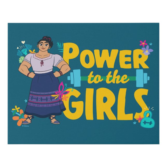 Encanto | Luisa - Power to the Girls Faux Canvas Print (Front)