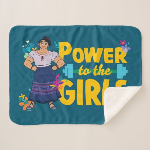 Encanto  Luisa _ Power to the Girls Sherpa Blanket