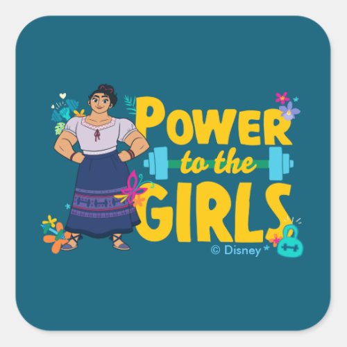 Encanto  Luisa _ Power to the Girls Square Sticker
