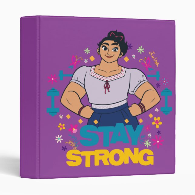 Encanto | Luisa - Stay Strong 3 Ring Binder (Front/Spine)