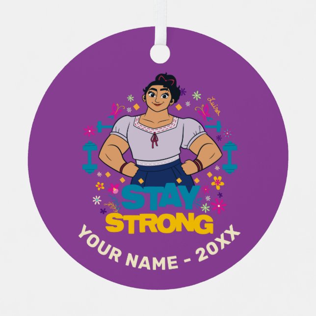 Encanto | Luisa - Stay Strong Metal Ornament (Front)