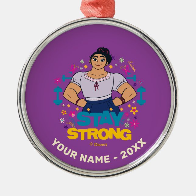 Encanto | Luisa - Stay Strong Metal Ornament (Front)
