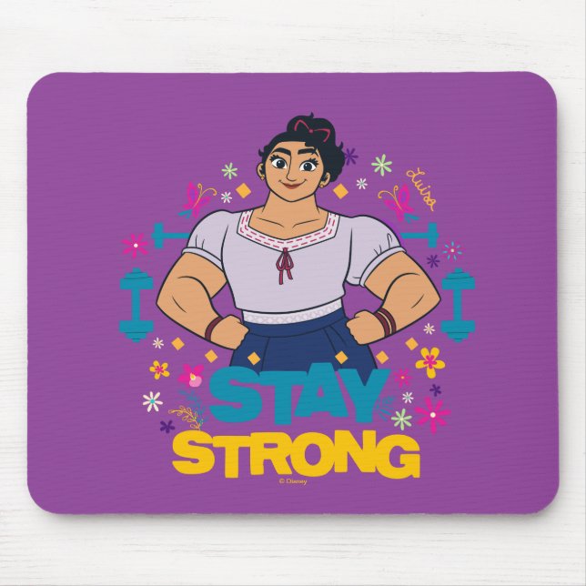 Encanto | Luisa - Stay Strong Mouse Pad (Front)