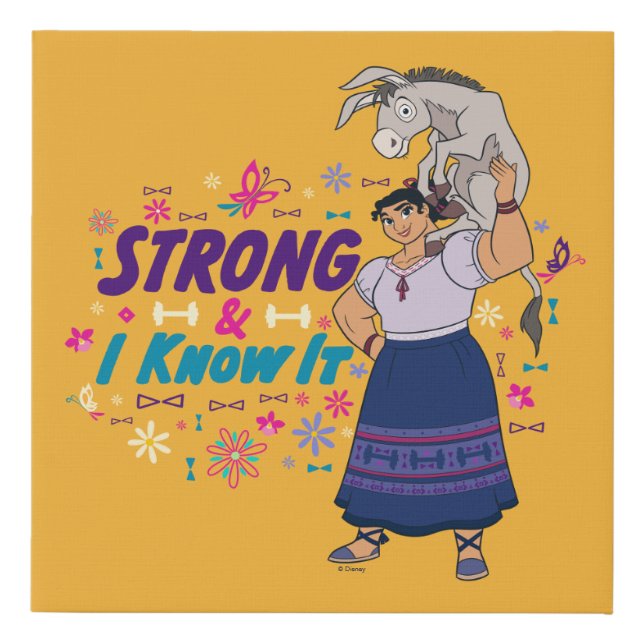 Encanto | Luisa - Strong & I Know It Faux Canvas Print (Front)