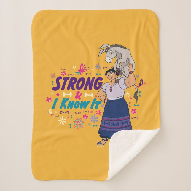 Encanto | Luisa - Strong & I Know It Sherpa Blanket (Front)