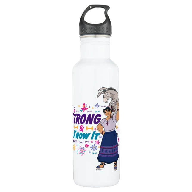 Encanto | Luisa - Strong & I Know It Stainless Steel Water Bottle (Front)