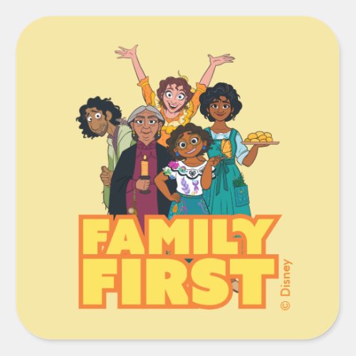 Encanto  Madrigal Family _ Family First Square Sticker