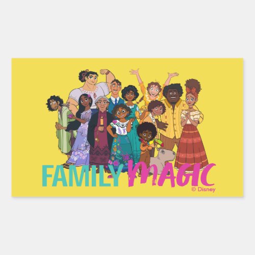 Encanto  Madrigal Family _ Family Magic Rectangular Sticker