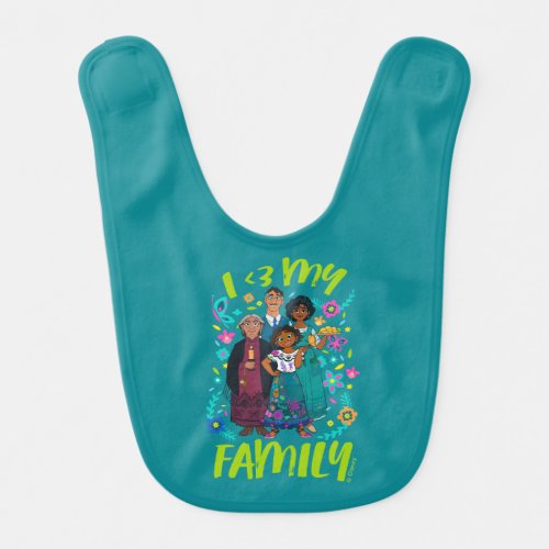 Encanto  Madrigal Family _ I 3 My Family Baby Bib