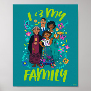 Encanto Madrigal Family - I <3 My Family Poster