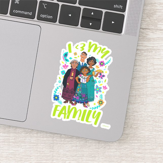 Encanto | Madrigal Family - I <3 My Family Sticker (Detail)