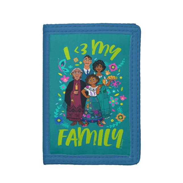Encanto | Madrigal Family - I <3 My Family Trifold Wallet (Front Vertical)