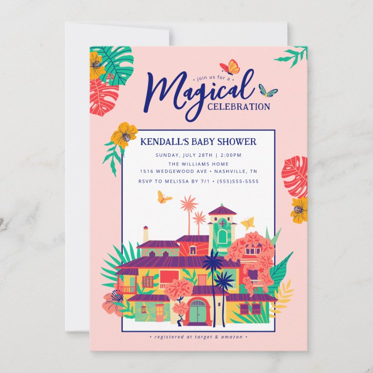 Encanto Magical Casa Madrigal Baby Shower Invitation