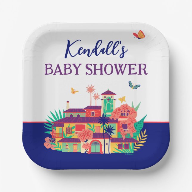 Encanto Magical Casa Madrigal Baby Shower Paper Plates (Front)