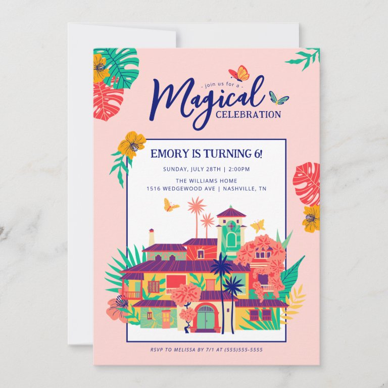 Encanto Magical Casa Madrigal Birthday Invitation