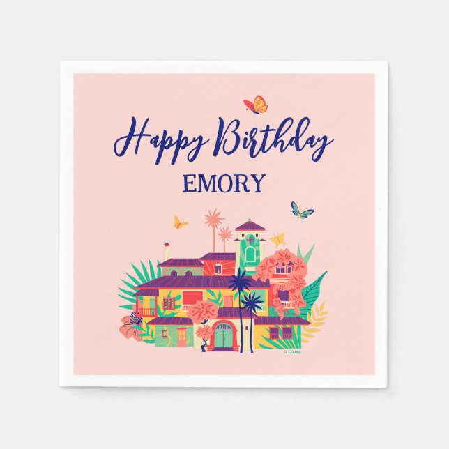 Encanto Magical Casa Madrigal Birthday Napkins (Front)