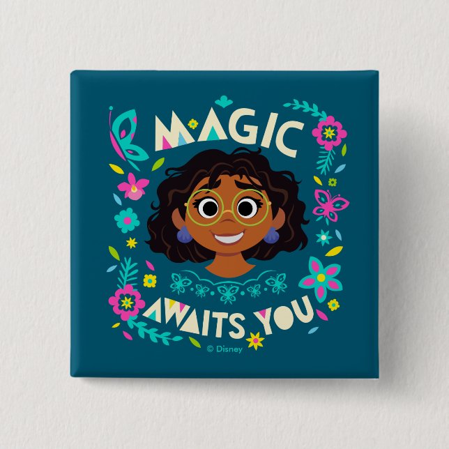 Encanto | Mirabel - Magic Awaits You Button (Front)