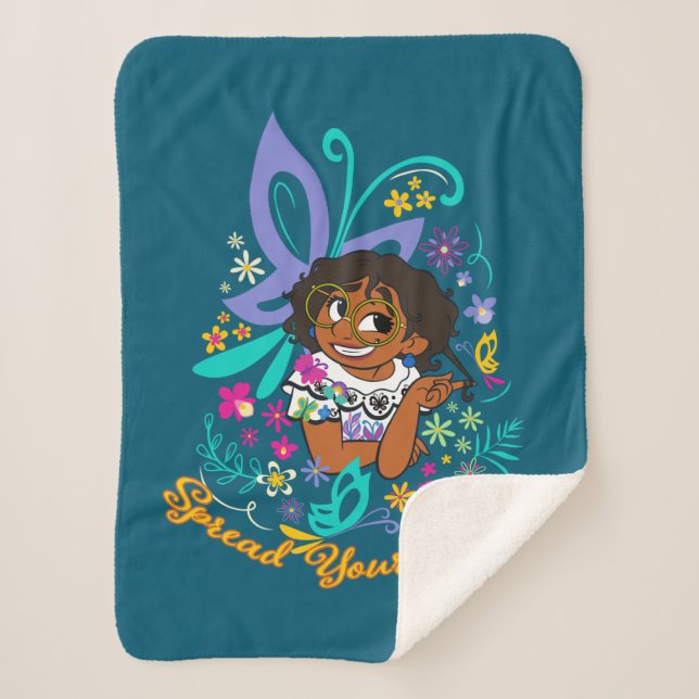 Encanto | Mirabel - Spread Your Wings Sherpa Blanket (Front)