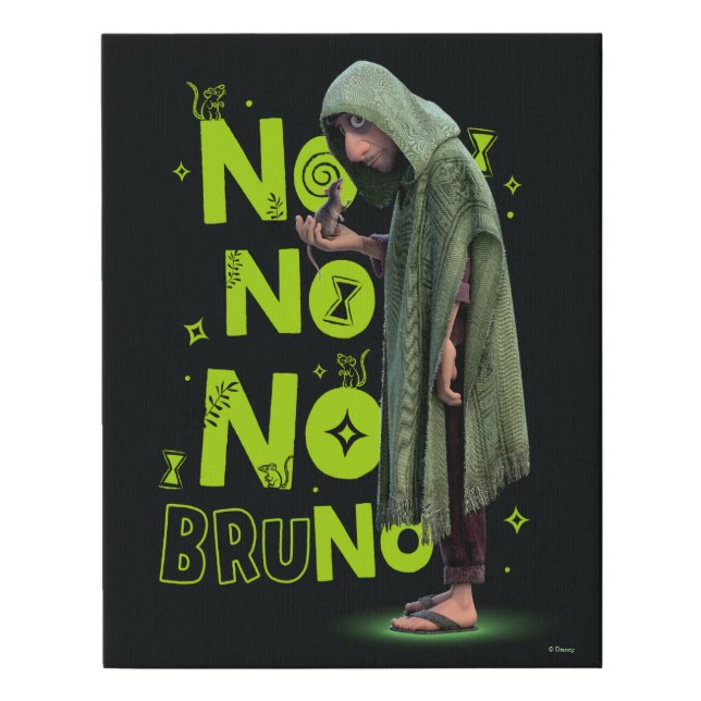Encanto | No No No Bruno Faux Canvas Print (Front)