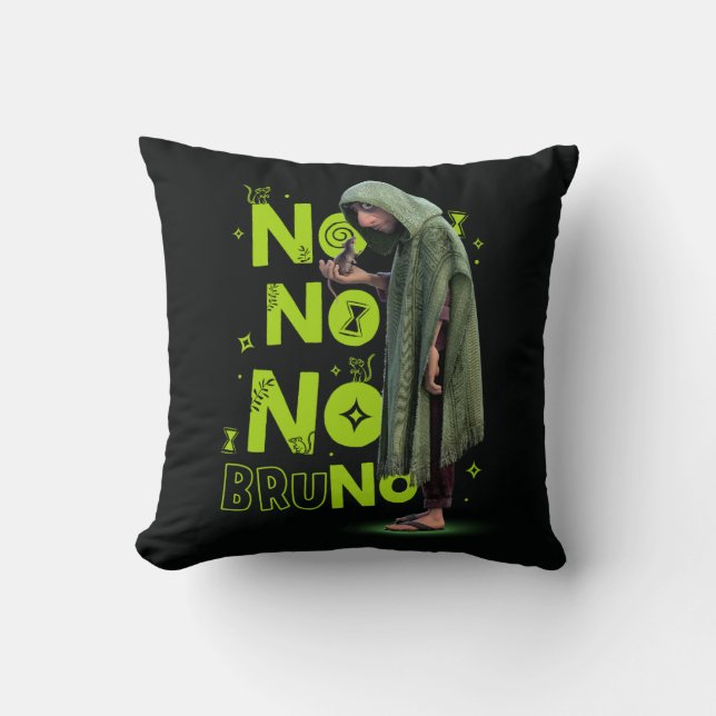 Encanto | No No No Bruno Throw Pillow (Front)