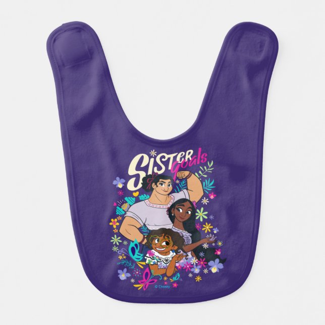 Encanto | Sister Goals Baby Bib (Front)