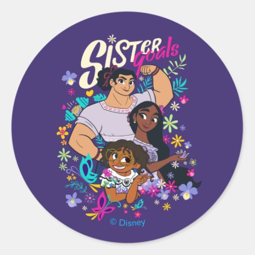 Encanto  Sister Goals Classic Round Sticker