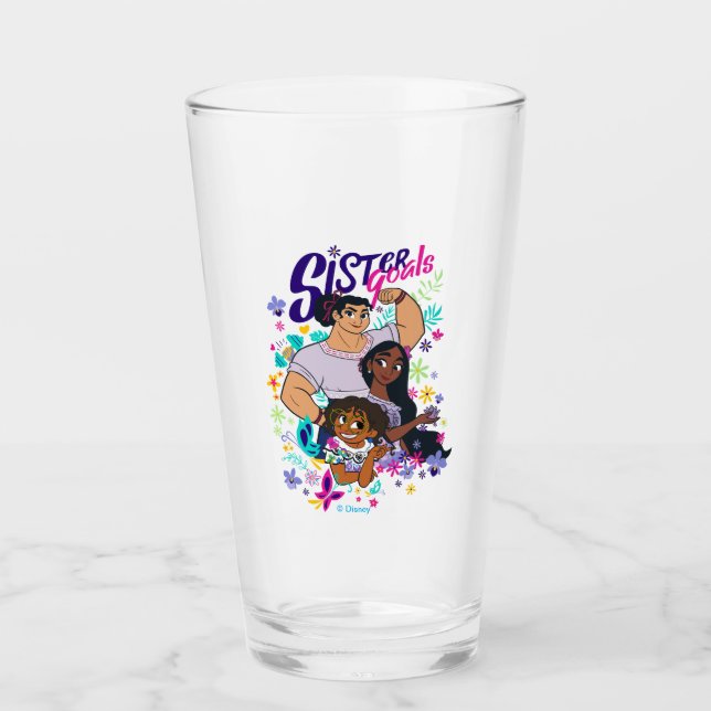 Encanto | Sister Goals Glass (Front)