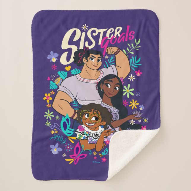 Encanto | Sister Goals Sherpa Blanket (Front)