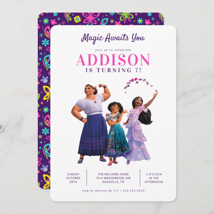 Encanto Sisters Birthday Invitation Zazzle