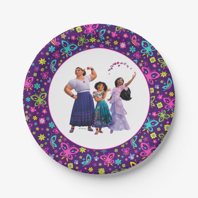 Encanto Sisters Birthday  Paper Plates (Front)
