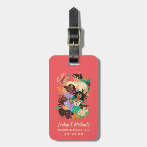 Encanto Sisters  Sister Goals Floral Graphic Luggage Tag