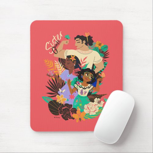 Encanto Sisters  Sister Goals Floral Graphic Mouse Pad