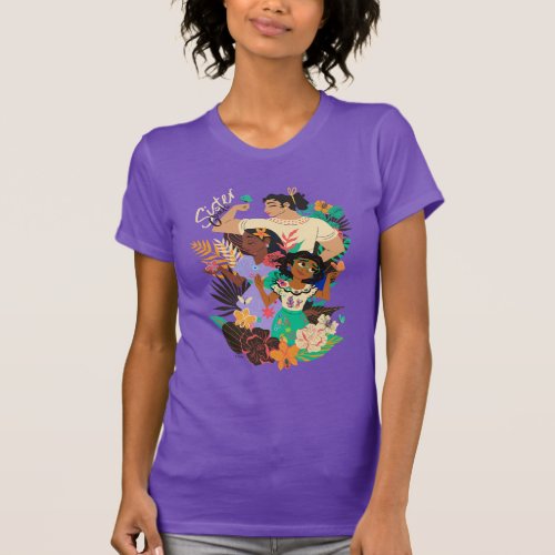 Encanto Sisters  Sister Goals Floral Graphic T_Shirt