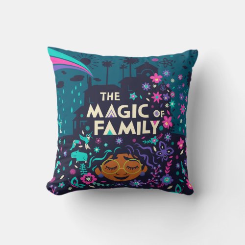 Encanto  The Magic of Family Throw Pillow