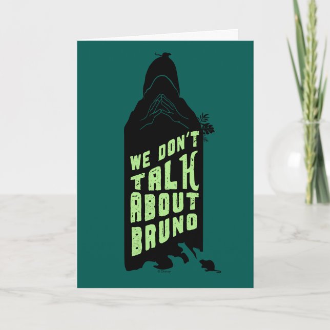 Encanto | "We Don't Talk About Bruno" Silhouette Card (Front)