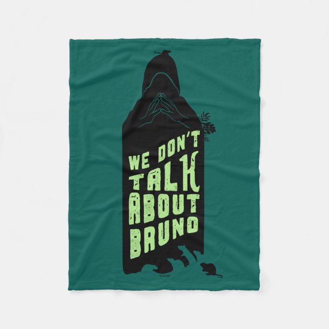 Encanto | "We Don't Talk About Bruno" Silhouette Fleece Blanket (Front)