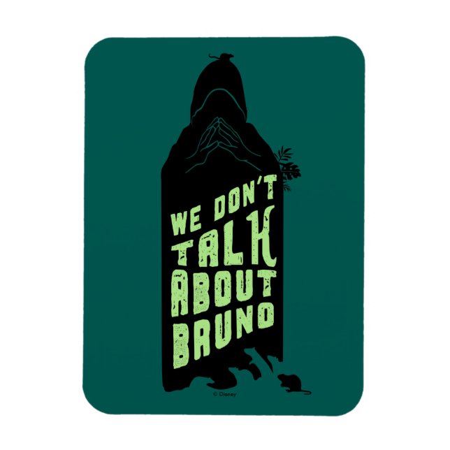 Encanto | "We Don't Talk About Bruno" Silhouette Magnet (Vertical)