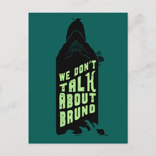 Encanto  We Dont Talk About Bruno Silhouette Postcard