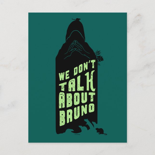 Encanto | "We Don't Talk About Bruno" Silhouette Postcard (Front)
