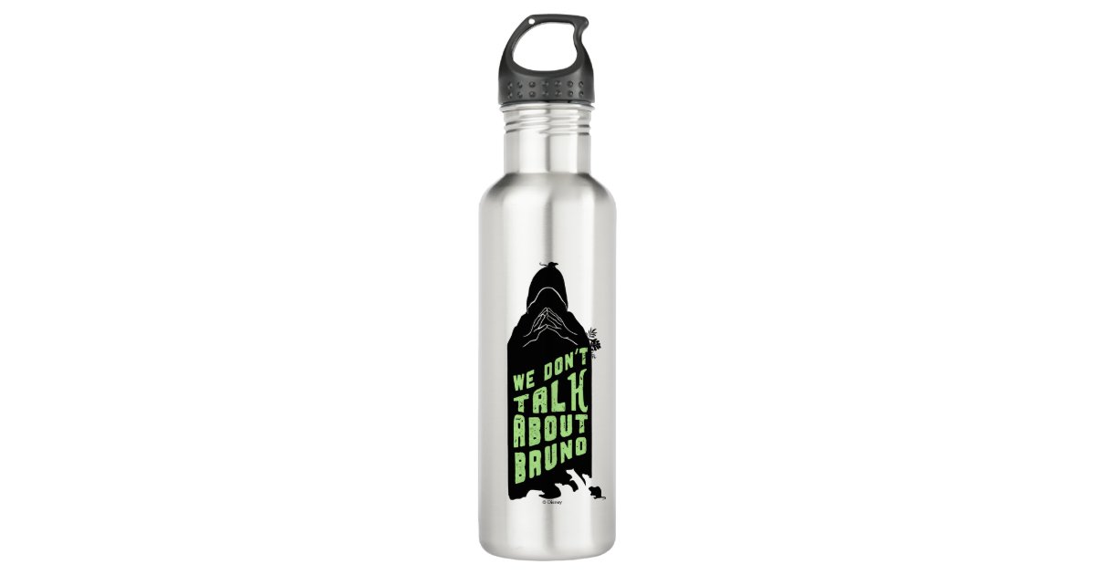 Encanto | We Don't Talk About Bruno Silhouette Stainless Steel Water  Bottle | Zazzle