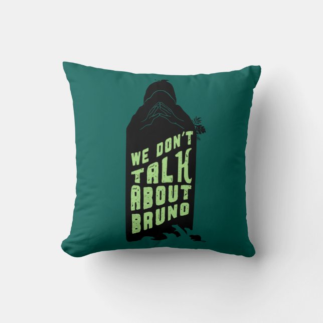 Encanto | "We Don't Talk About Bruno" Silhouette Throw Pillow (Front)