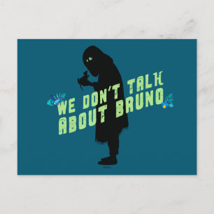 Encanto   "We Don't Talk About Bruno" Typography Postcard