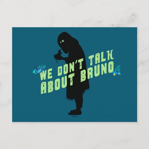 Encanto  We Dont Talk About Bruno Typography Postcard