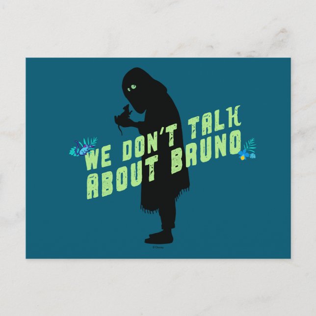 Encanto | "We Don't Talk About Bruno" Typography Postcard (Front)